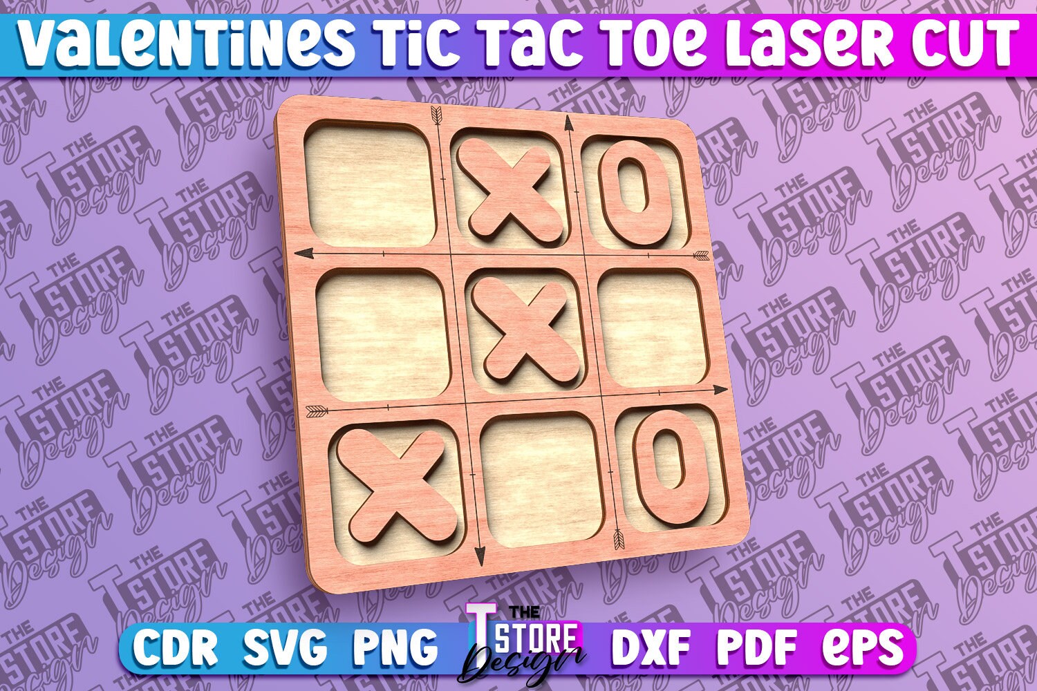 Valentines Tic Tac Toe Laser Cut SVG Bundle | Love Tic Tac Toe SVG ...
