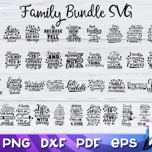 Family SVG Bundle | Family Sayings | Family Quotes SVG