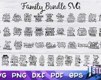 Family SVG Bundle | Family Sayings | Family Quotes SVG