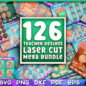 Enorme leraar lasergesneden megabundel SVG | School-cnc-bestanden | Leraar megabundel gravure SVG
