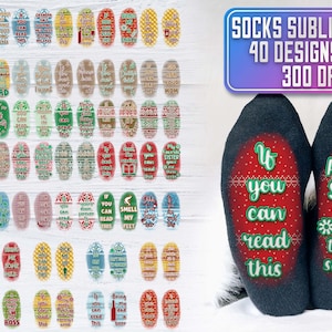 Funny Socks Quotes Sublimation Bundle | Funny Sublimation Design v.2