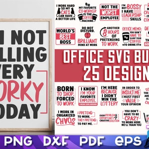 Office Humor SVG Bundle | Office Quotes Design | Funny Quotes | Sarcastic Sayings