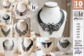 Leather Necklace SVG Bundle - Gothic Choker Pattern - Laser Cut Leather Jewelry - Alternative Fashion Necklace svg