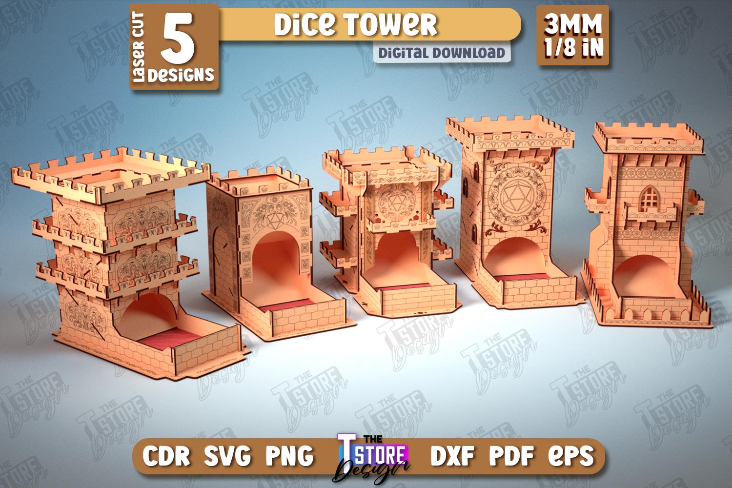 Tour à dés en bois repliable – Accessoire pour jeux de rôle - France