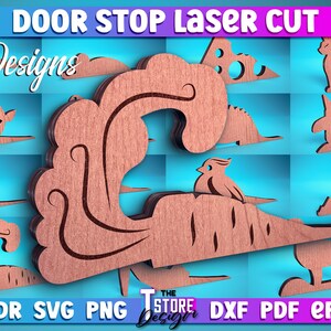 Door Stop Laser Cut | Home SVG Design | Door Stop Laser Cut Files | Animal SVG Design