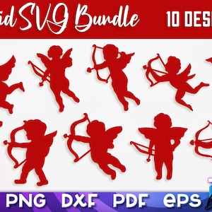 Amor SVG Bundle | Amor SVG-Design | Amor-Schnittdatei | Amor SVG-Design | Valentinstag SVG | Herz geschnitten Datei | Liebes-Svg