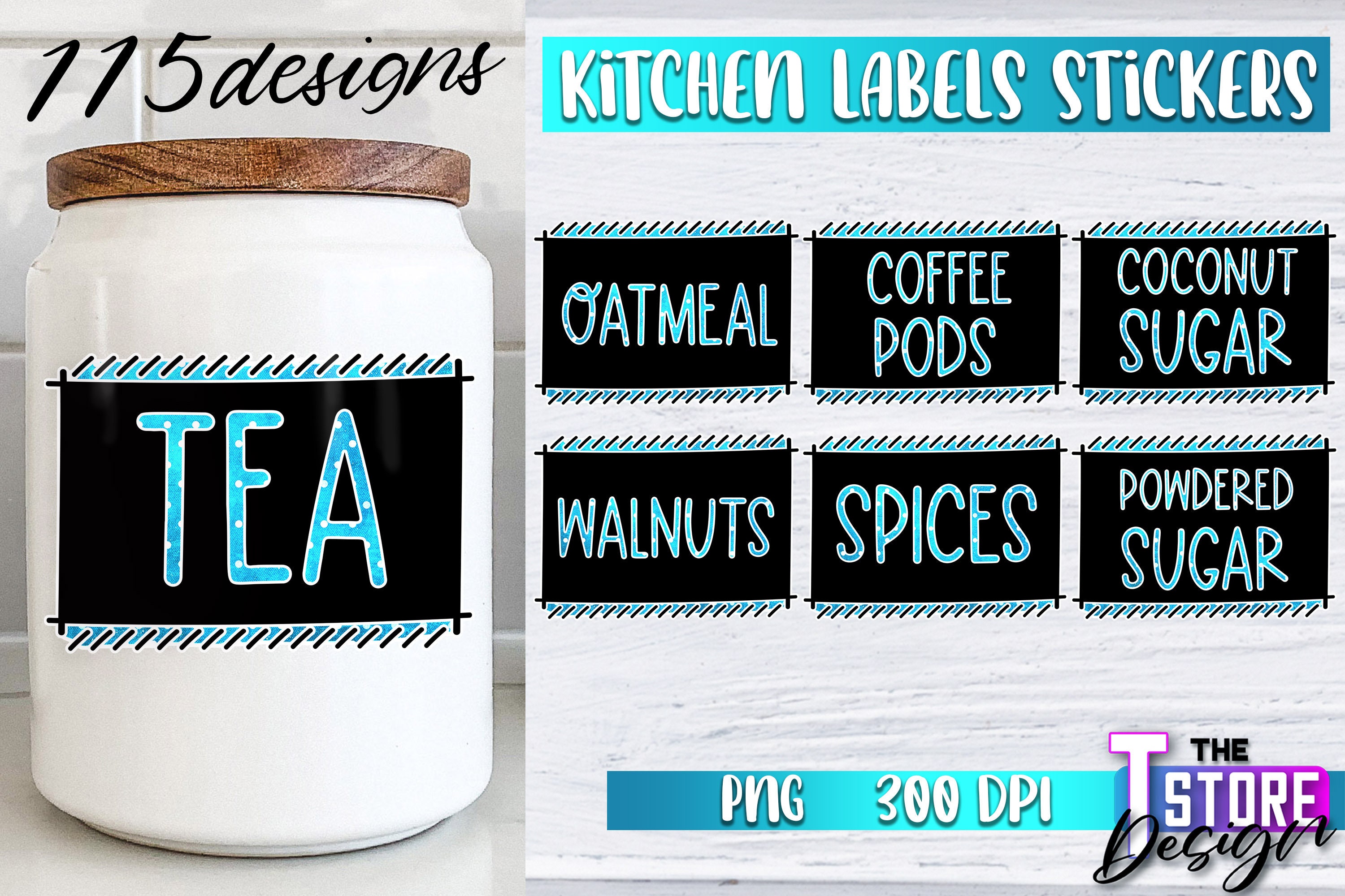 Kitchen Labels Stickers Kitchen PNG Design PNG Stickers - Etsy