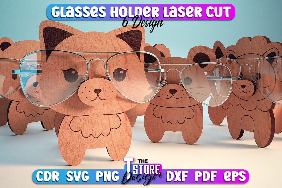 Glasses Holder Laser Cut SVG Bundle Accessories Holder Laser Cut SVG