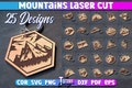 Mountains Keychain Laser Cut SVG Bundle | Camping Laser SVG Design | Nature CNC Files product logo