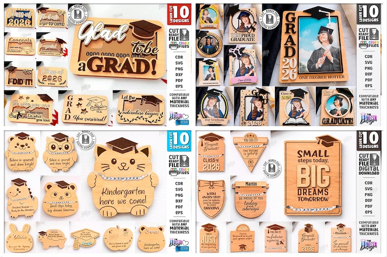 Class of 2026 Laser Cut Bundle – Graduation Decor Designs ...