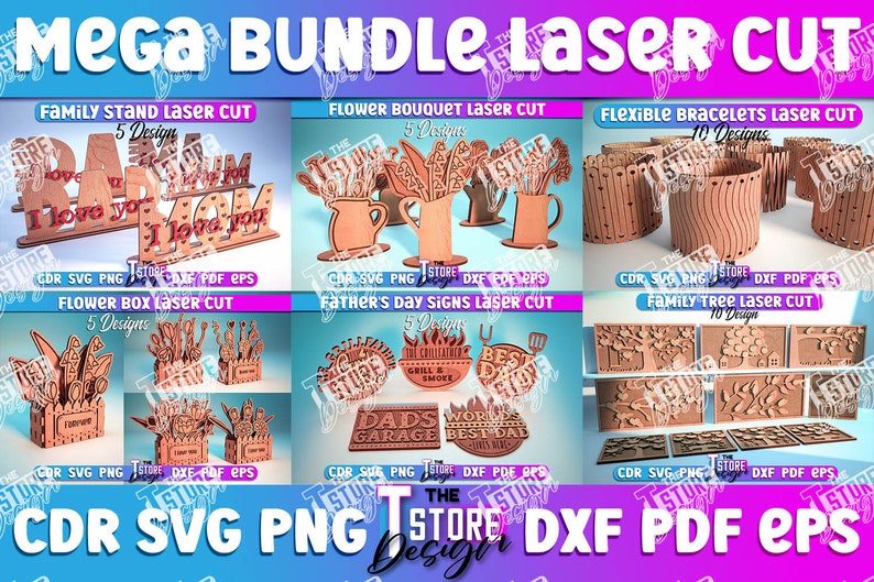 Laser Cut Mega Bundle SVG | CNC Files | Engraving SVG image 7