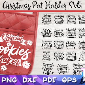 Christmas Pot Holder SVG | Christmas Potholders | Pot Holder v.1