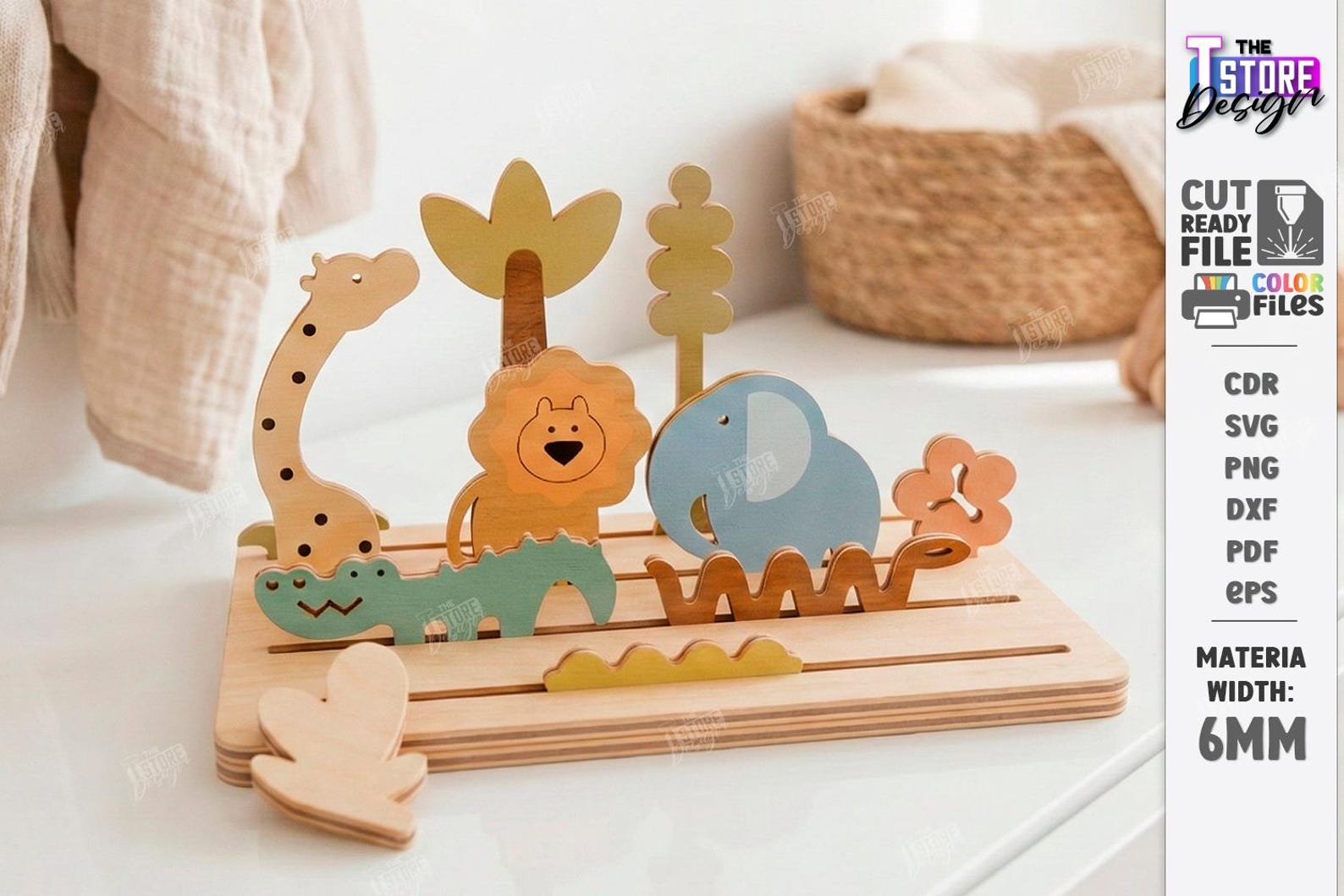 3d Modular Wooden City & Nature Blocks Laser Cut Bundle, Montessori ...