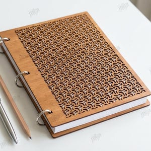 3d wooden planner laser cut bundle, notebook cover laser cut, journal cover svg, boho svg, notebook binder, mandala book cover, album cover image 9