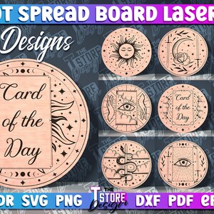 Tarot Spread Board SVG Bundle | Tarot Laser Design | Tarot Laser Cut Boards SVG | Tarot Karten Matte | Tarot Design