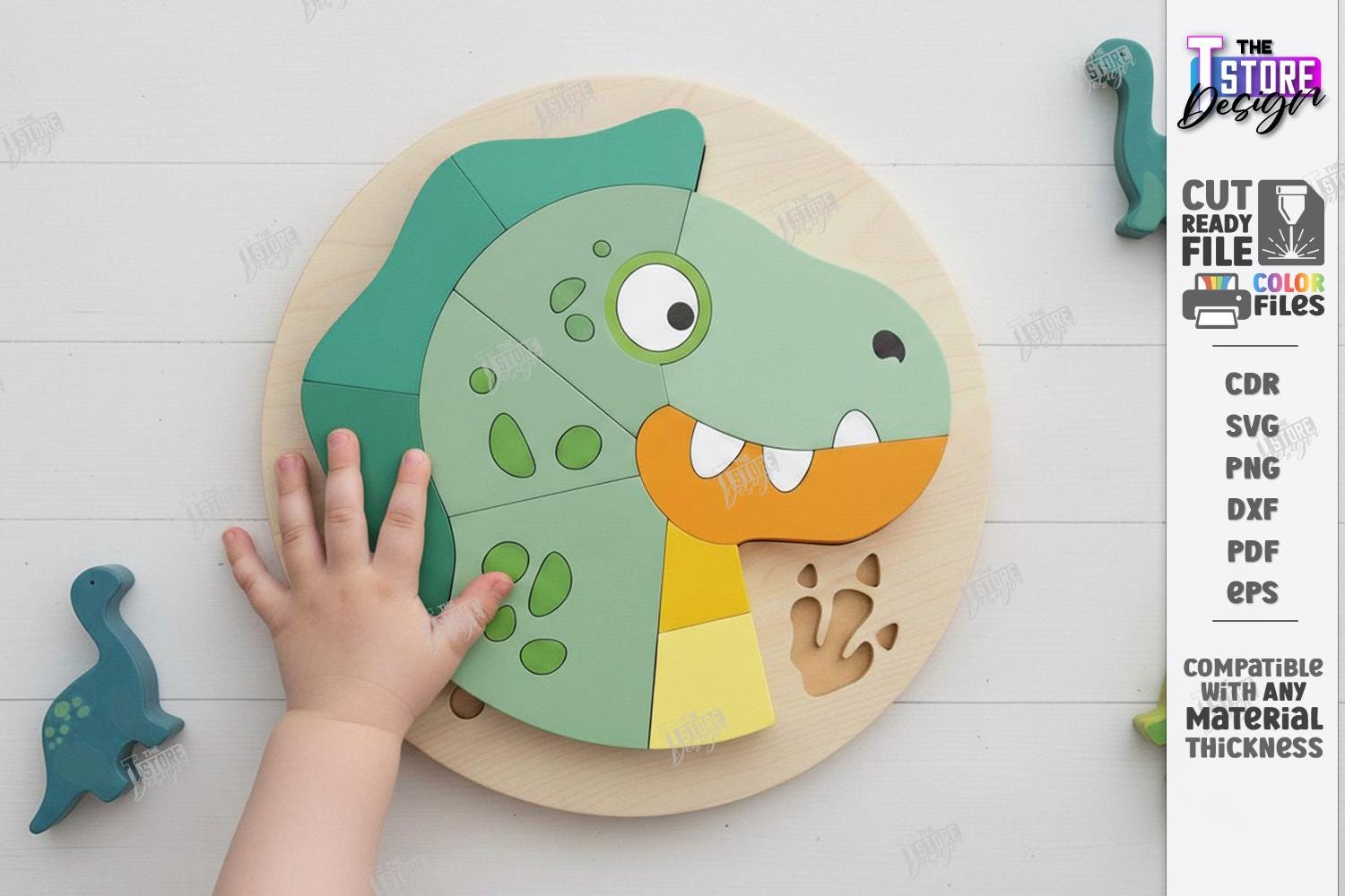 Montessori Puzzle SVG Laser Cut - Animal Puzzle for Kids - Toddler ...