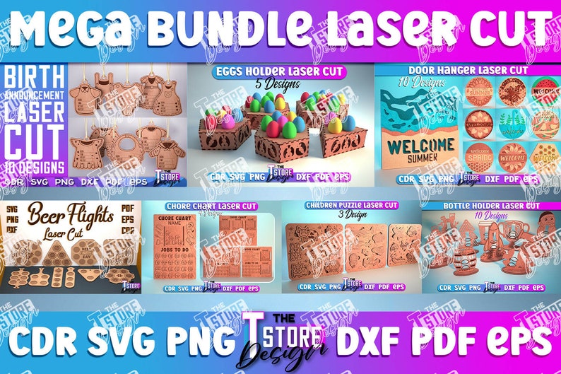 Laser Cut Mega Bundle SVG | CNC Files | Engraving SVG image 8