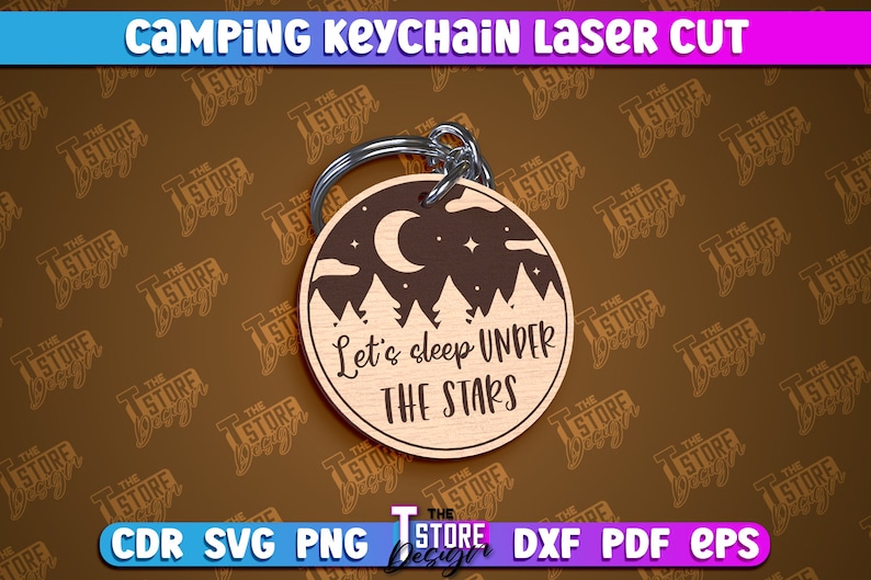Camping Keychain Laser Cut Bundle | Family Camping Keychain Laser Cut ...