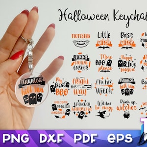 Halloween Quotes Keychain SVG | Spooky SVG