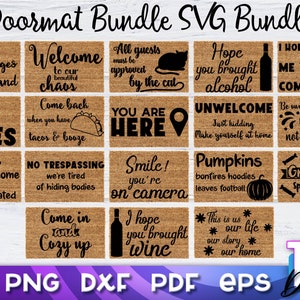 Doormat Bundle SVG. Welcome SVG. DIY Doormat. Farmhouse v.1