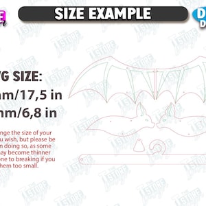 May include: A AGEN TOTO MACAU download design featuring a bat silhouette with wings spread, two bat figures, and a decorative element. The average size is 17.5 inches wide by 6.8 inches high. Includes the text "SIZE EXAMPLE" and "AGEN TOTO MACAU DOWNLOAD".