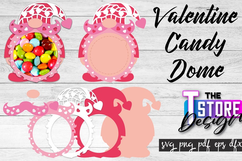 Valentine's Candy Dome SVG Bundle Candy Holders SVG - Etsy UK