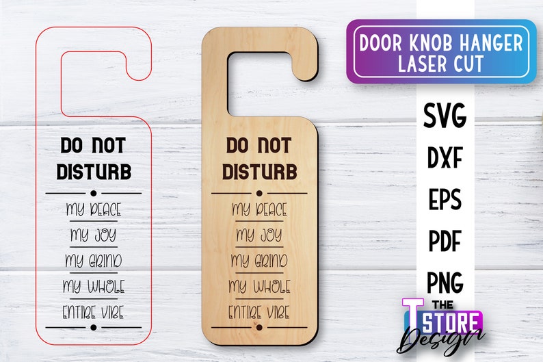 Door Knob Hanger Laser Cut SVG Bundle Door Knob Design Etsy