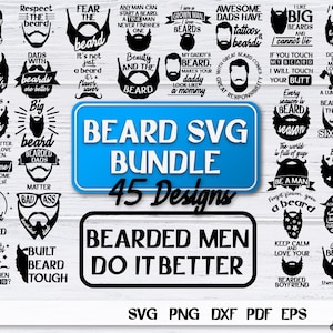 Beard SVG Design | Funny Quotes SVG Design | Bearded Men SVG