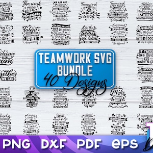 Teamwork Quotes SVG Bundle | Leadership svg | Team Design