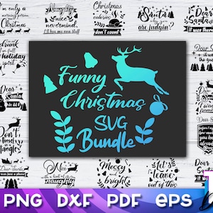 Lustiges Weihnachts SVG Bundle | Xmas SVG | Lustiges Design