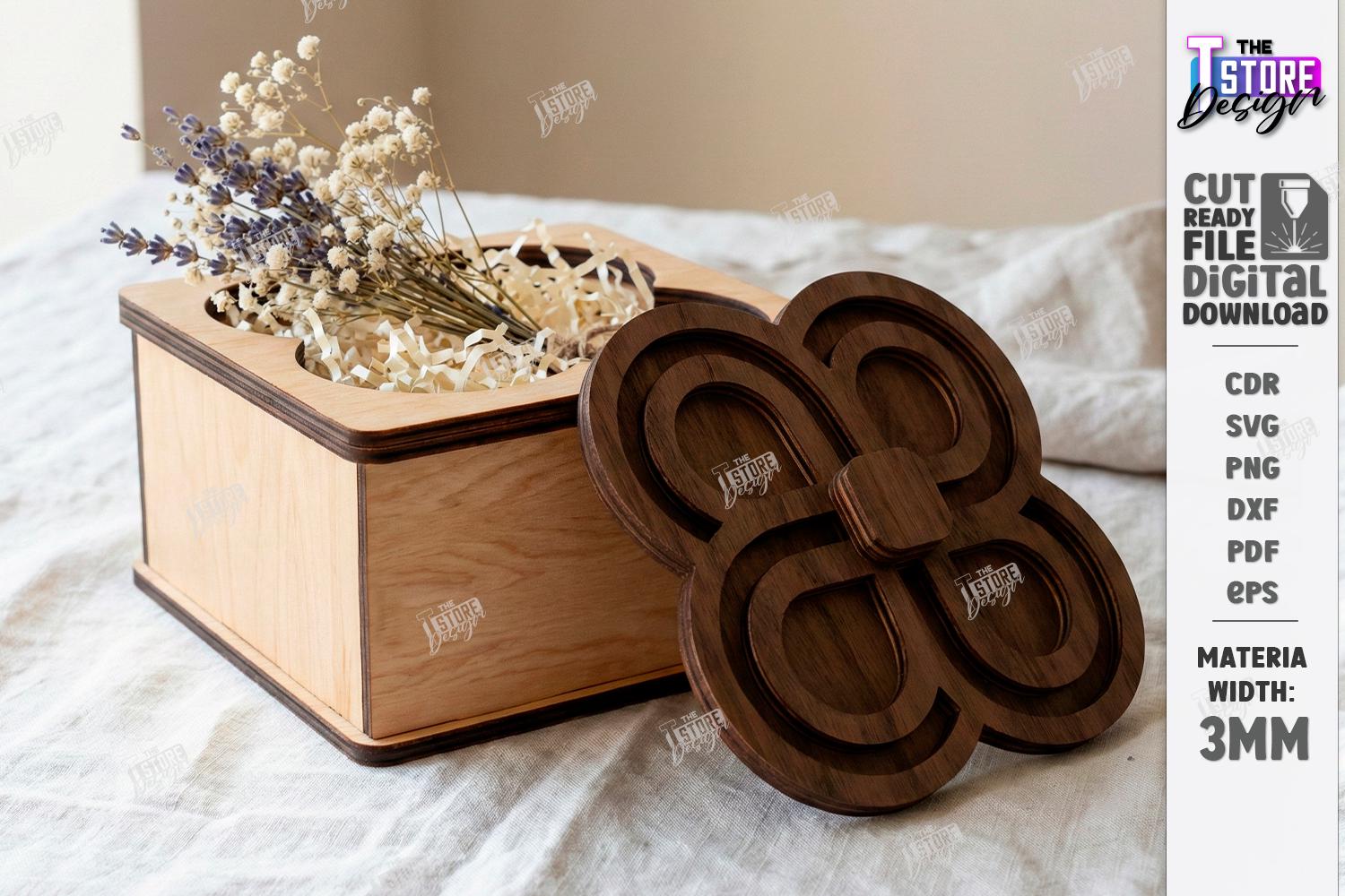 3d Wooden Gift Boxes Laser Cut Bundle, Personalized Gift Box, Wooden ...