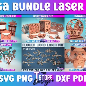 Laser Cut Mega Bundle SVG CNC Files Engraving SVG image 6