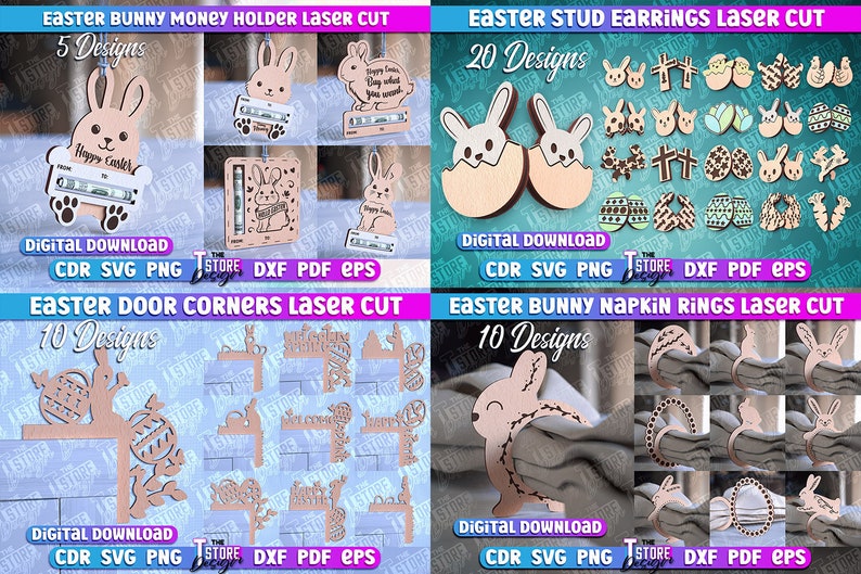 Easter Mega Bundle Mega Easter SVG Bundle Easter Laser Cut Mega Bundle Easter Lasercut Designs 3D Happy Easter lasercut zdjęcie 7