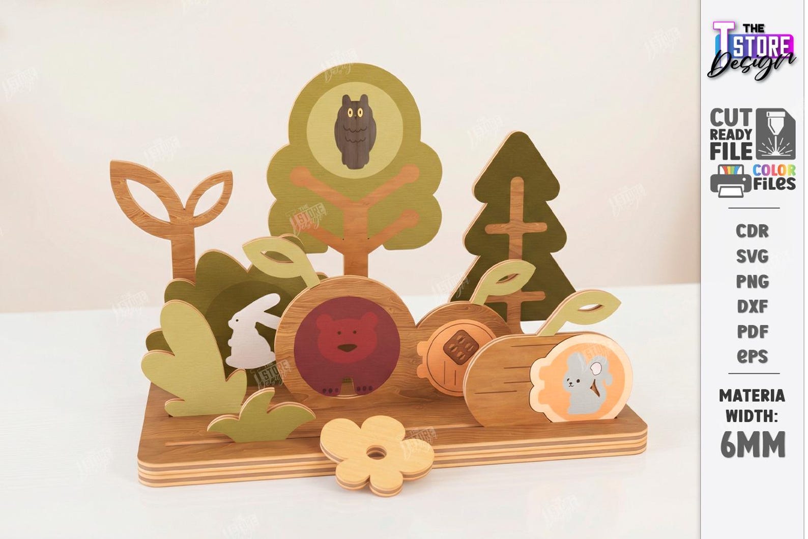 3d Modular Wooden City & Nature Blocks Laser Cut Bundle, Montessori ...