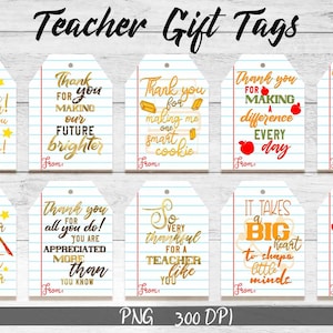 Lehrer Geschenkanhänger PNG Bundle | Lehrer Geschenk Karte PNG Design | Lehrer Zitate Tags