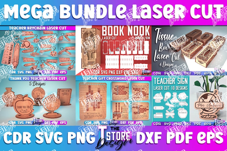 Laser Cut Mega Bundle SVG | CNC Files | Engraving SVG image 2