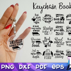 Book Keychain SVG | Reading SVG | SVG Design