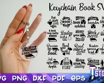 Book Keychain SVG | Reading SVG | SVG Design