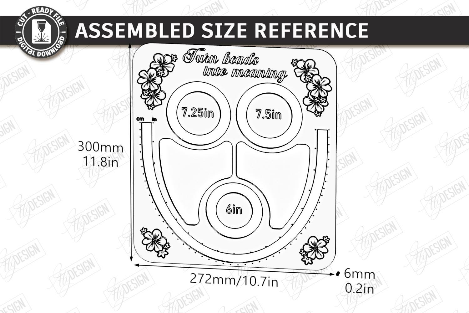Bead Tray Laser Cut - DIY Bracelet CNC - Jewelry Organizer Board ...
