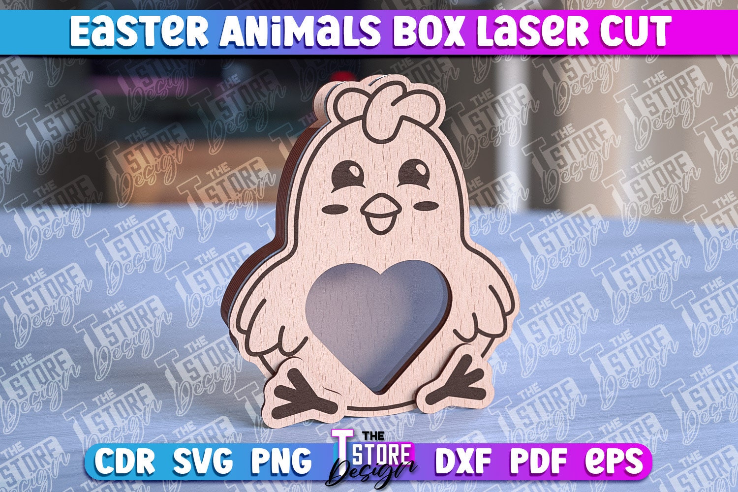 Easter Animals Box Laser File for Cutting | Personalized Easter Animals ...