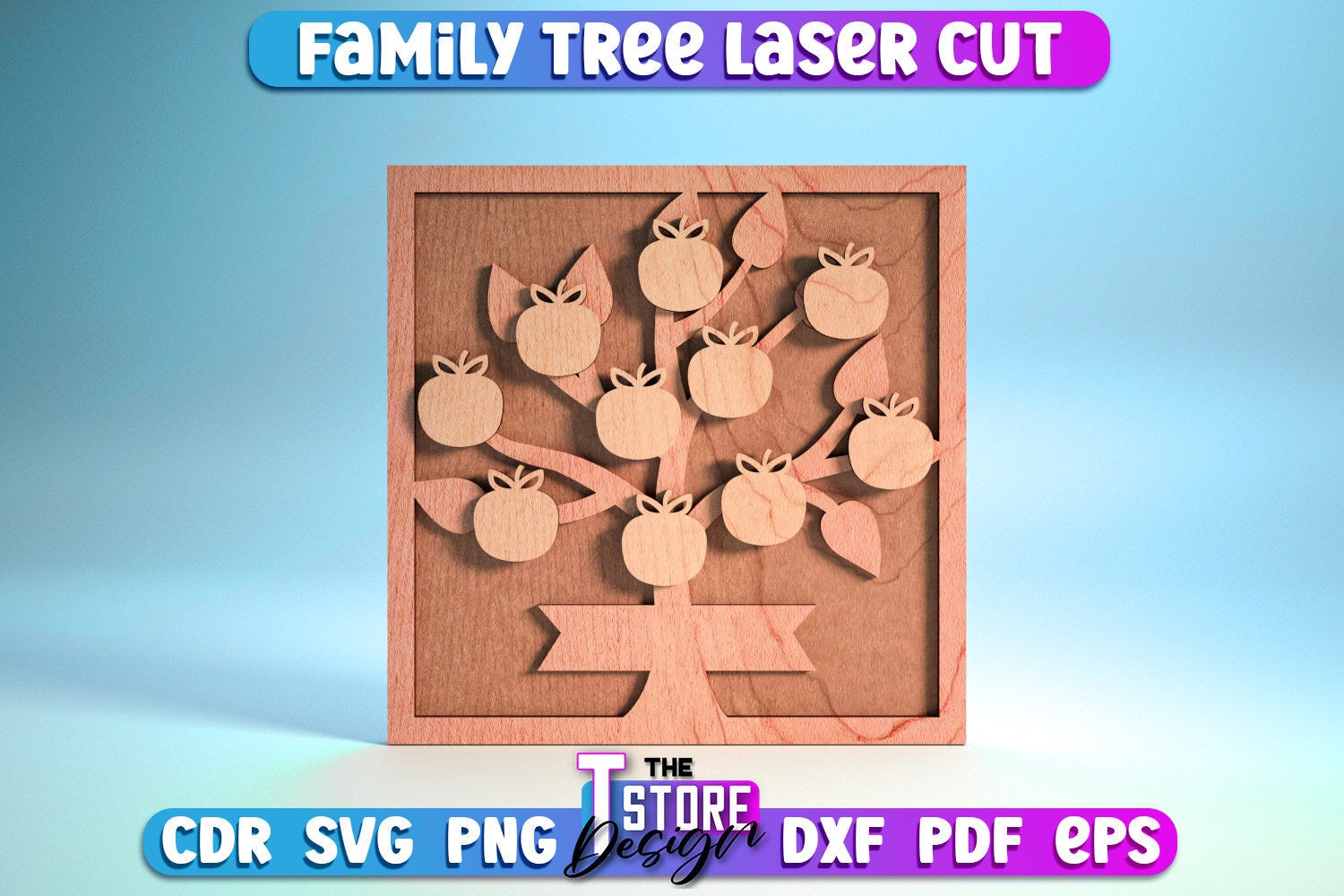 Family Tree Laser Cut SVG Bundle | Family SVG Design | Laser Cut Files ...