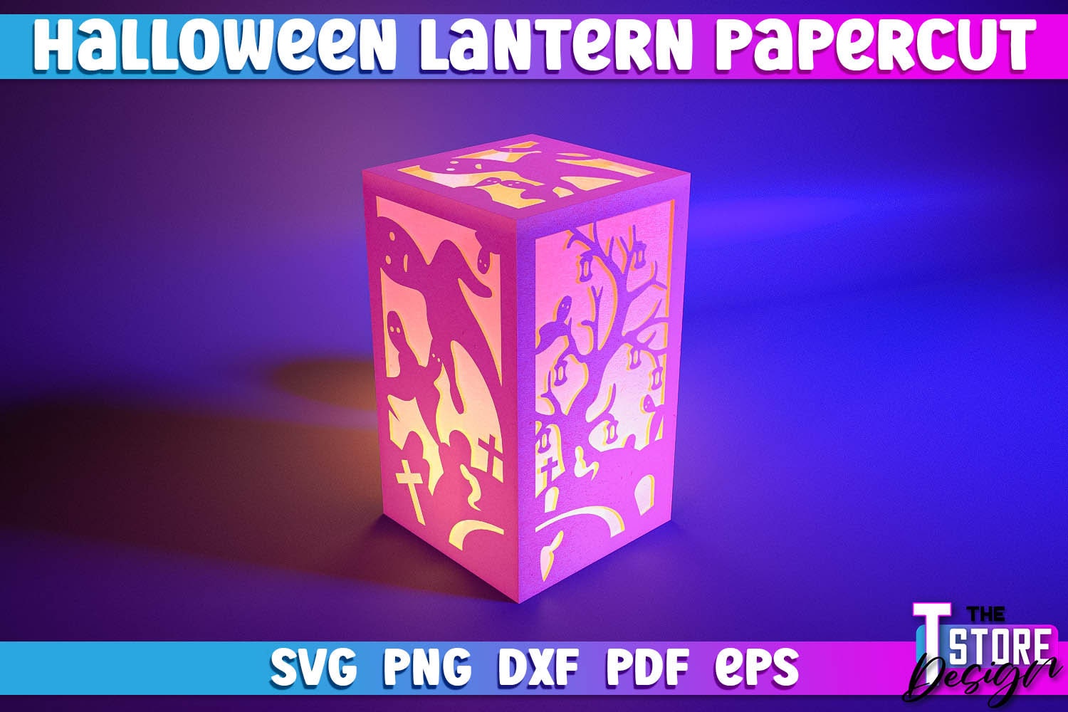 Halloween Lantern Papercut SVG Bundle | Pumpkin Paper Crafts ...