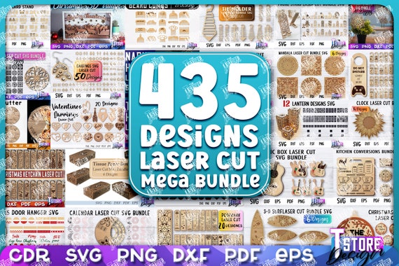 Laser Cut Mega Bundle SVG | CNC Files | Engraving SVG Design | Laser Huge Bundle