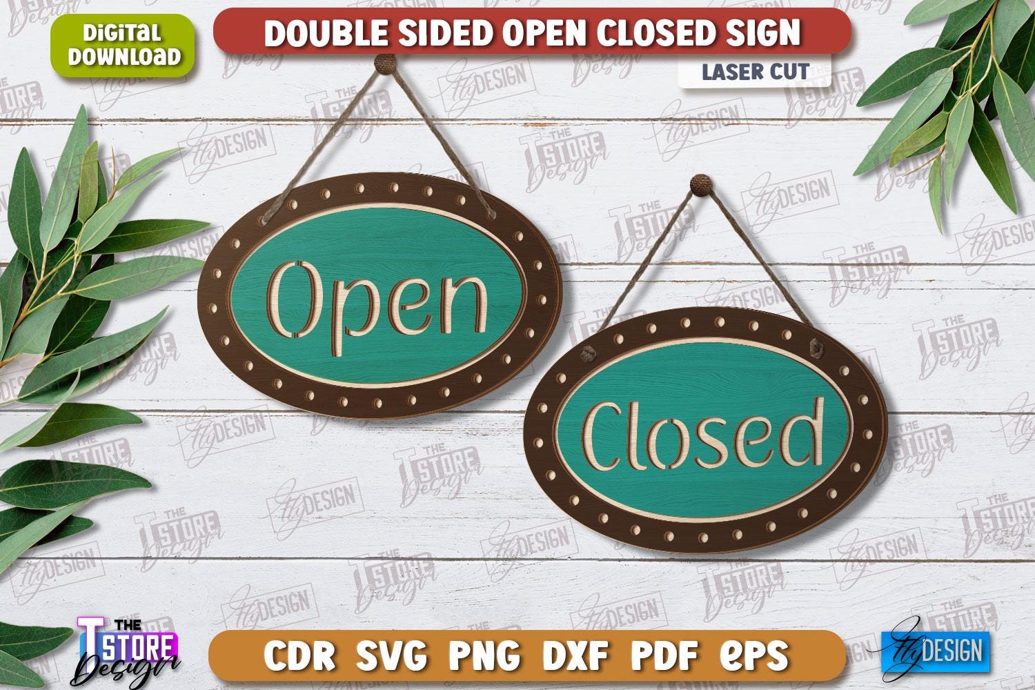 Window Close. Sign Svg 3d Double-sided Open Closed Sign Laser Cut Bundle, We Are Open We Are ...