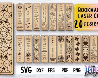 Bladwijzer lasercut bundel, boekenliefhebber cadeau svg, houten bladwijzers svg, grappige citaten bladwijzer lasercut, gegraveerde bladwijzer svg, lasergesneden bestanden