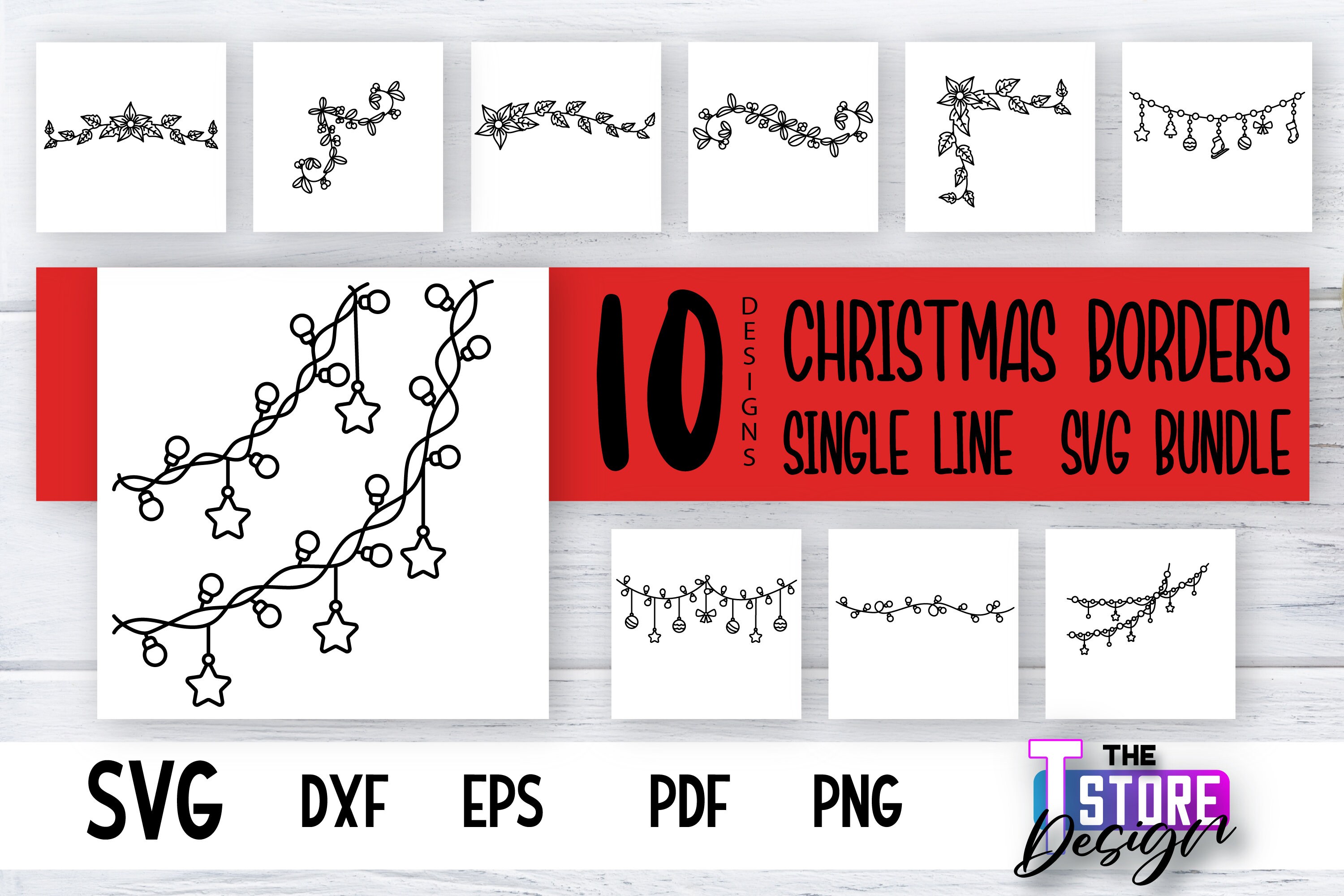 Single Line Christmas for Foil Quill 1 Graphic by Slim Studio