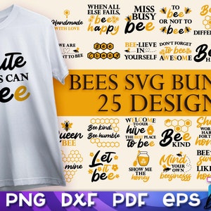 Bees Quotes SVG Bundle | Honey Bee SVG | Honey Bee Quotes SVG Design v.1
