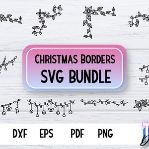Christmas Borders SVG Bundle | Weihnachtsdesign
