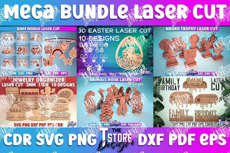 Laser Cut Mega Bundle SVG | CNC Files | Engraving SVG image 9