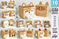 3d funny tissue box lasercut bundle, wooden napkin holder, kitchen decor svg, funny faces table decor, tissue storage, decorative napkin box product logo
